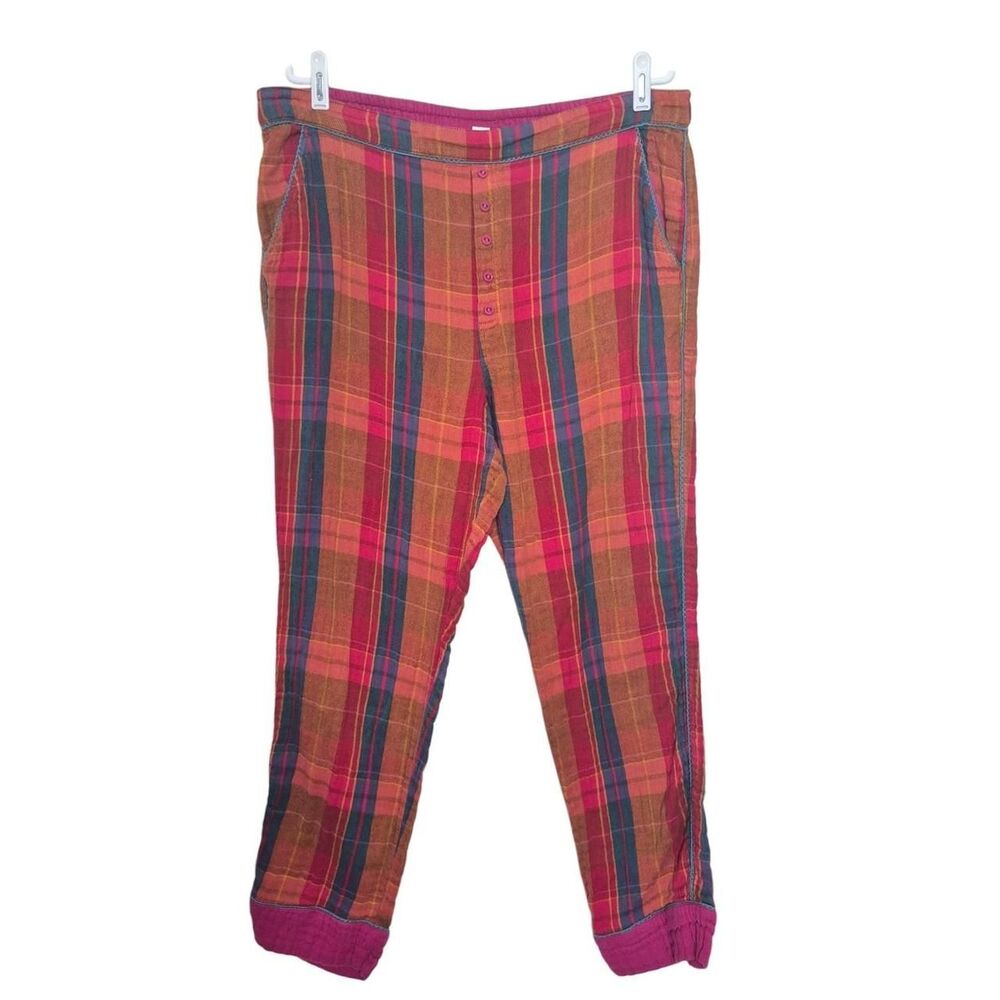 Sundance Truly Tartan Plaid Flannel Pajama Pants Size Large